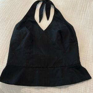 Etcetera cotton lined halter top.